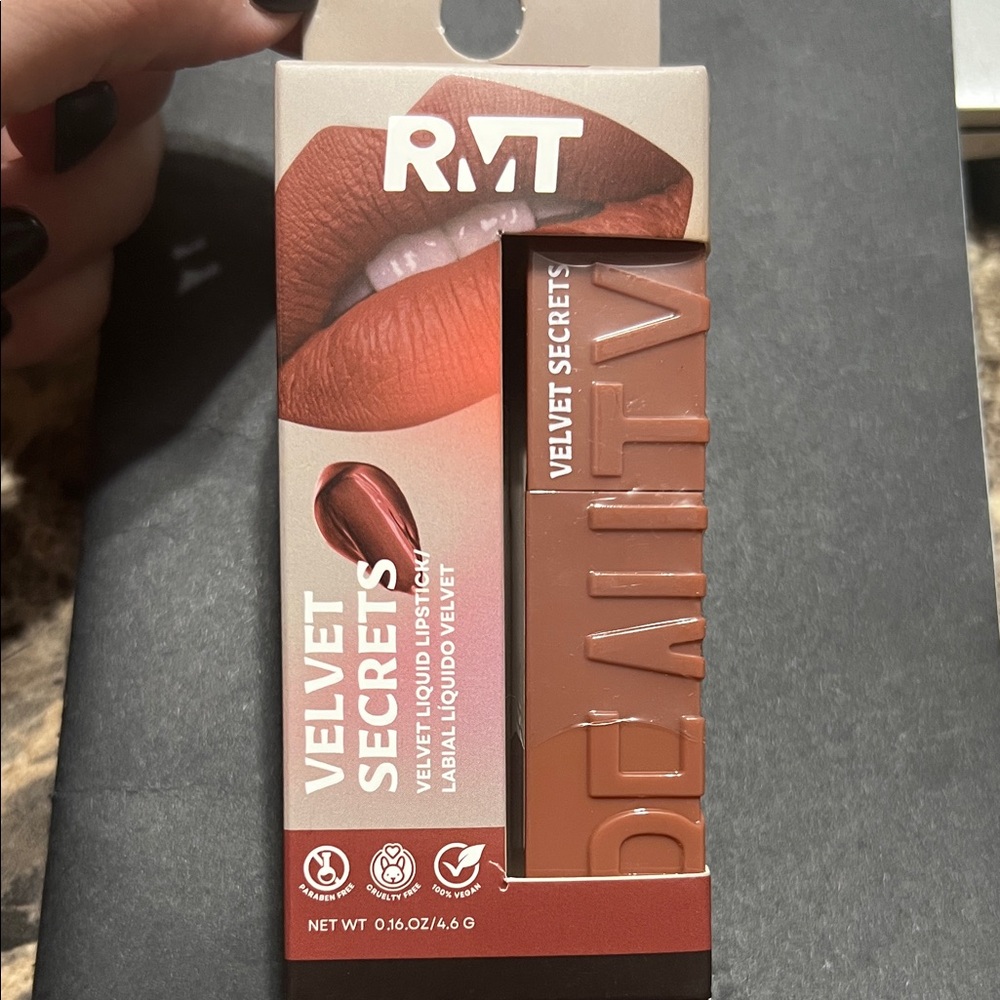 RMT (Romantic Beauty) Velvet Secrets Liquid Lipstick - Rich Brown